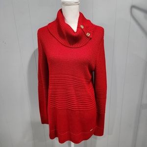 Calvin Klein Turtleneck Sweater with Buttons
